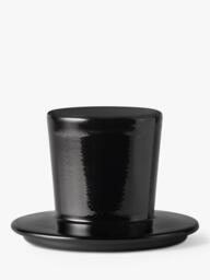 Acqua di Parma Chapeau! Candle Glass Lid, Black - thumbnail 1