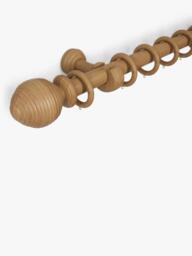 John Lewis Beehive Wooden Curtain Pole Kit, Dia.35mm - thumbnail 2