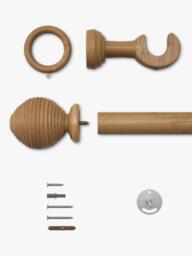 John Lewis Beehive Wooden Curtain Pole Kit, Dia.35mm - thumbnail 5