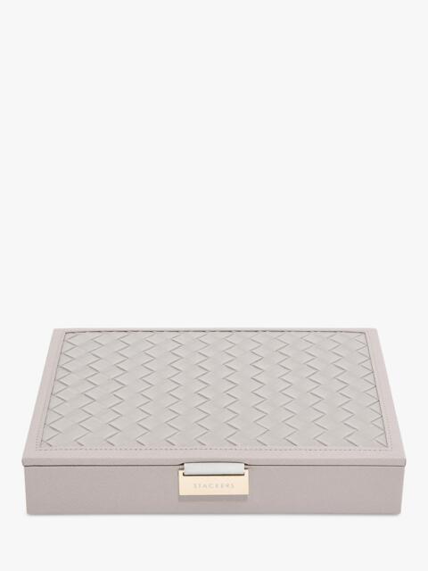 Stackers Classic Woven Lid Jewellery Box, Blush Pink - image 1