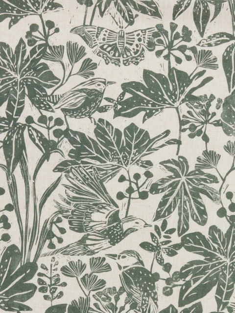 John Lewis Japonica Made to Measure Curtains or Roman Blind, Mrytle Green - image 1