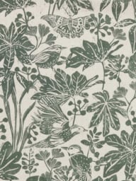 John Lewis Japonica Made to Measure Curtains or Roman Blind, Mrytle Green