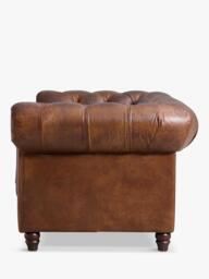Halo Earle Chesterfield Medium 2 Seater Leather Sofa, London Leather - thumbnail 4