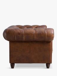 Halo Earle Chesterfield Medium 2 Seater Leather Sofa, London Leather - thumbnail 5