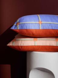 The Conran Shop Cuba Cotton Cushion, Blue - thumbnail 3