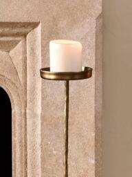 nkuku Sundra Candle Stand, Large, Antique Brass - thumbnail 3