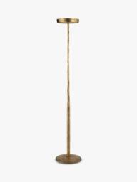 nkuku Sundra Candle Stand, Large, Antique Brass - thumbnail 1