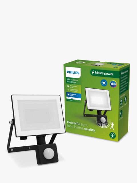 Philips Lois Motion Sensor 20W LED Outdoor Flood Light, Black - image 1