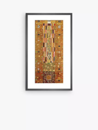 John Lewis Gustav Klimt 'Knight Panel Stoclet Frieze' Framed Print & Mount, 70 x 40cm, Brown/Gold - thumbnail 1