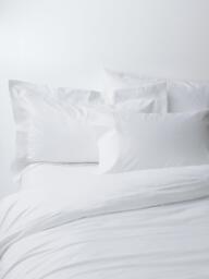 John Lewis Egyptian Cotton Sateen 1200 Thread Count Bedding, White - thumbnail 1