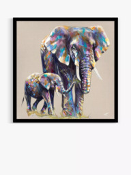 John Lewis Louise Luton 'Mama & Baby' Framed Print, 84.5 x 84.5cm, Multi - thumbnail 1