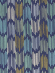 John Lewis Valle Ikat Made to Measure Curtains or Roman Blind, Dark Night Sky - thumbnail 1
