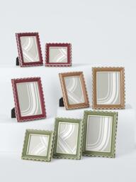 "John Lewis Multi Scallop Hand Painted Photo Frame, 4 x 4"" (10 x 10cm)" - thumbnail 4