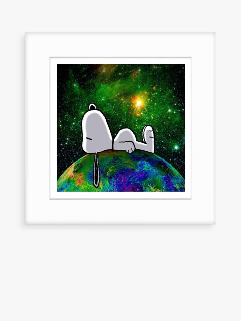 John Lewis Peanuts 'Snoopy on Top of The World' Framed Print, 22 x 22cm - image 1