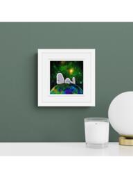 John Lewis Peanuts 'Snoopy on Top of The World' Framed Print, 22 x 22cm - thumbnail 2