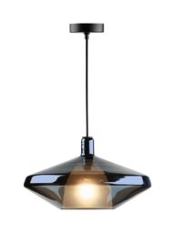 Där Esmeralada Large Glass Pendant Ceiling Light, Blue/Opal