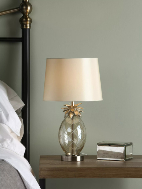 Laura Ashley Pineapple Glass Petite Table Lamp, Champagne - image 1