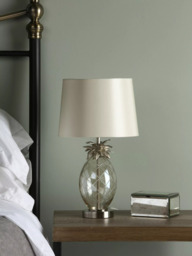 Laura Ashley Pineapple Glass Petite Table Lamp, Champagne - thumbnail 2
