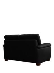 John Lewis Camden Small 2 Seater Leather Sofa, Dark Leg - thumbnail 4