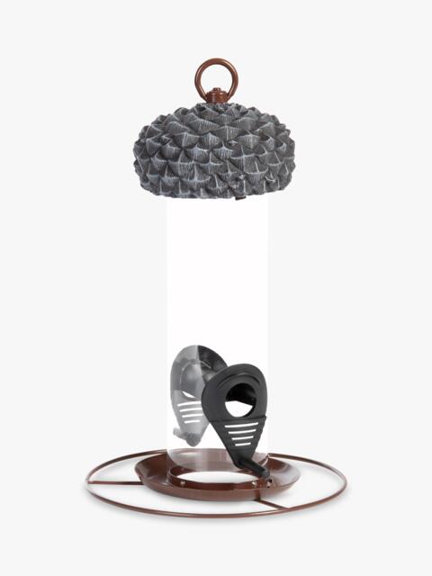 Fallen Fruits Acorn Silo Bird Feeder, Grey - image 1