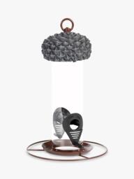 Fallen Fruits Acorn Silo Bird Feeder, Grey - thumbnail 1