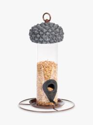 Fallen Fruits Acorn Silo Bird Feeder, Grey - thumbnail 2