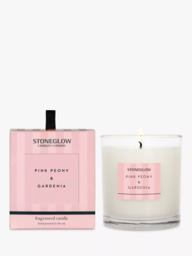 Stoneglow Modern Classic Pink Peony & Gardenia Scented Candle, 200g - thumbnail 1