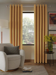 John Lewis Textured Weave Pair Blackout Lined Eyelet Curtains - thumbnail 3