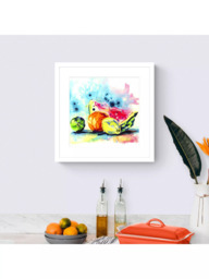 John Lewis Rachael Dalzell 'Fruit 1' Framed Print, 53.5 x 53.5cm, Multi/White - thumbnail 2