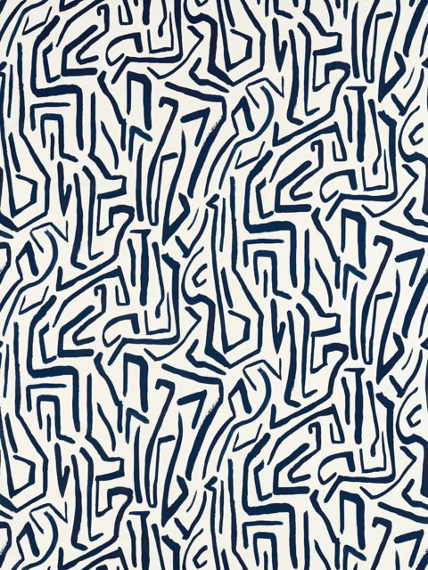 Harlequin Melodic Made to Measure Curtains or Roman Blind, Japanese Ink/Origami - image 1