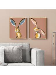 John Lewis Quinn Russell 'Marley & Maisie' Framed Print, Set of 2, 52 x 42cm, Multi Multi - thumbnail 2