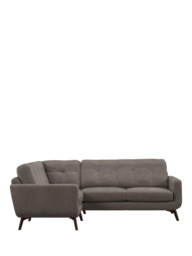 John Lewis Barbican LHF Corner End Leather Sofa, Dark Leg - thumbnail 5