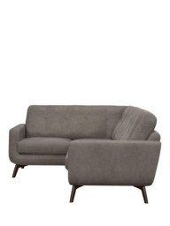 John Lewis Barbican LHF Corner End Leather Sofa, Dark Leg - thumbnail 3