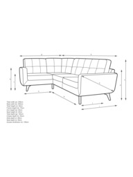 John Lewis Barbican LHF Corner End Leather Sofa, Dark Leg - thumbnail 2