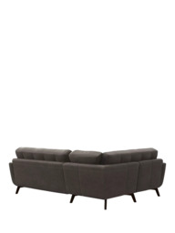 John Lewis Barbican LHF Corner End Leather Sofa, Dark Leg - thumbnail 4