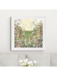 John Lewis Jane Morgan Colourful Florals Framed Print, 81 x 81cm, Multi Multi - thumbnail 2