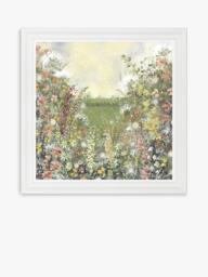 John Lewis Jane Morgan Colourful Florals Framed Print, 81 x 81cm, Multi Multi - thumbnail 1