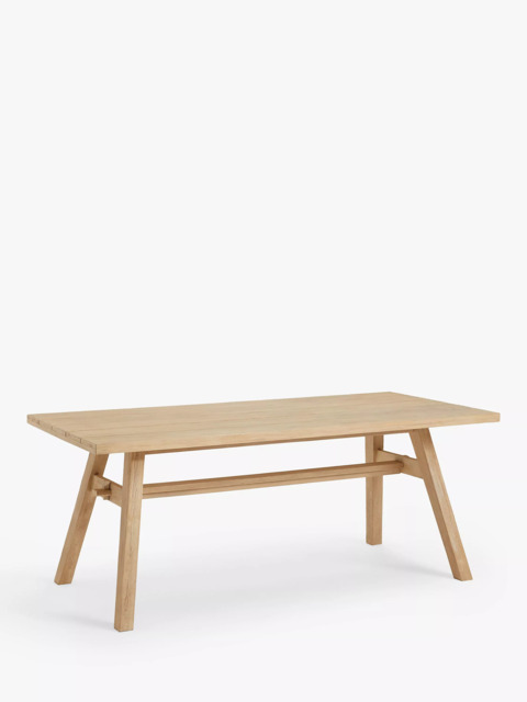 John Lewis Burford Rectangular Garden Dining Table, 190cm, FSC-Certified (Acacia Wood), Natural - image 1