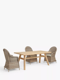 John Lewis Burford Rectangular Garden Dining Table, 190cm, FSC-Certified (Acacia Wood), Natural - thumbnail 5