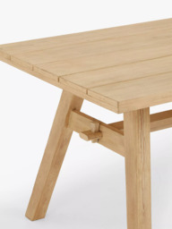 John Lewis Burford Rectangular Garden Dining Table, 190cm, FSC-Certified (Acacia Wood), Natural - thumbnail 3