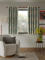John Lewis Alva Print Pair Blackout/Thermal Lined Eyelet Curtains - thumbnail 6