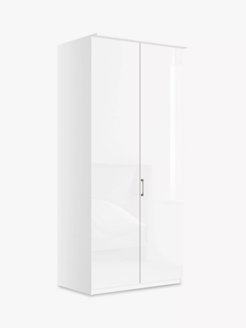 John Lewis Elstra 100cm Wardrobe with Glass Hinged Doors - image 1