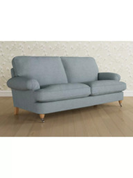 Laura Ashley Beaumaris Large 3 Seater Sofa, Oak Leg