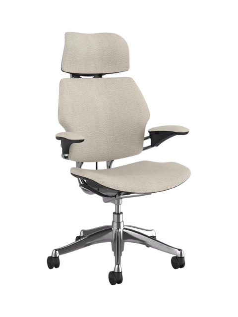 Humanscale Freedom Office Chair, Ivory Boucle - image 1