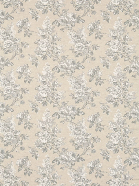 Sanderson Sorilla Damask Made to Measure Curtains or Roman Blind, Silver/Linen - image 1