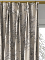 Sanderson Sorilla Damask Made to Measure Curtains or Roman Blind, Silver/Linen - thumbnail 4