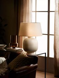 John Lewis Country Rib Ceramic Table Lamp - thumbnail 2