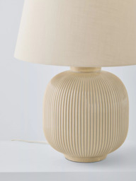 John Lewis Country Rib Ceramic Table Lamp - thumbnail 5