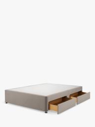 Silentnight Non-Sprung Upholstered 4 Drawer Divan Base, Double - thumbnail 2