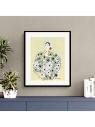 John Lewis La Poire 'Floral Coat' Framed Print, 52 x 62cm, Multi - thumbnail 2
